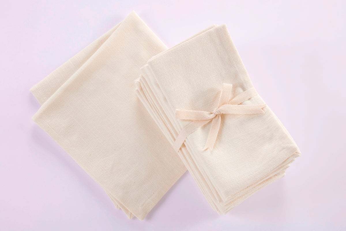 Buffet Napkins - 100% Cotton - Ivory